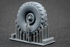 ScaleX WM 35021S L. Rover 88 7.5 big Sagged wheel set (for AK-Interactive) 1/35